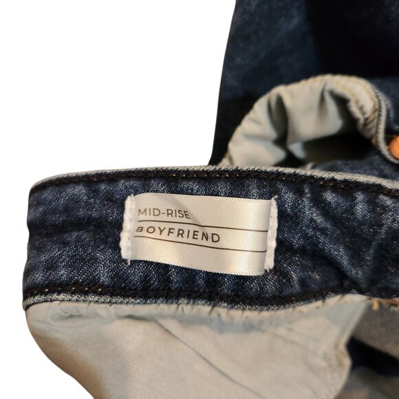 Lane Bryant Casual Mid Rise Boyfriend Jeans Blue Denim Dark Wash Y2K Size 22 - Picture 7 of 10